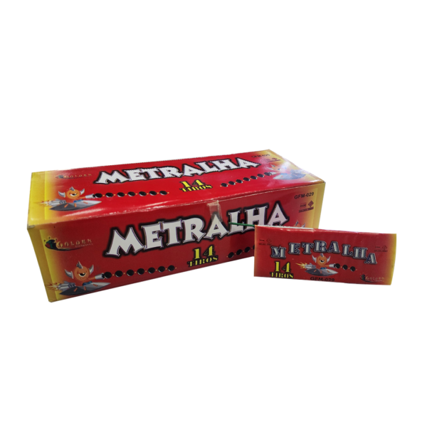 TRAQUES METRALHADORA 14 TIROS GOLDEN