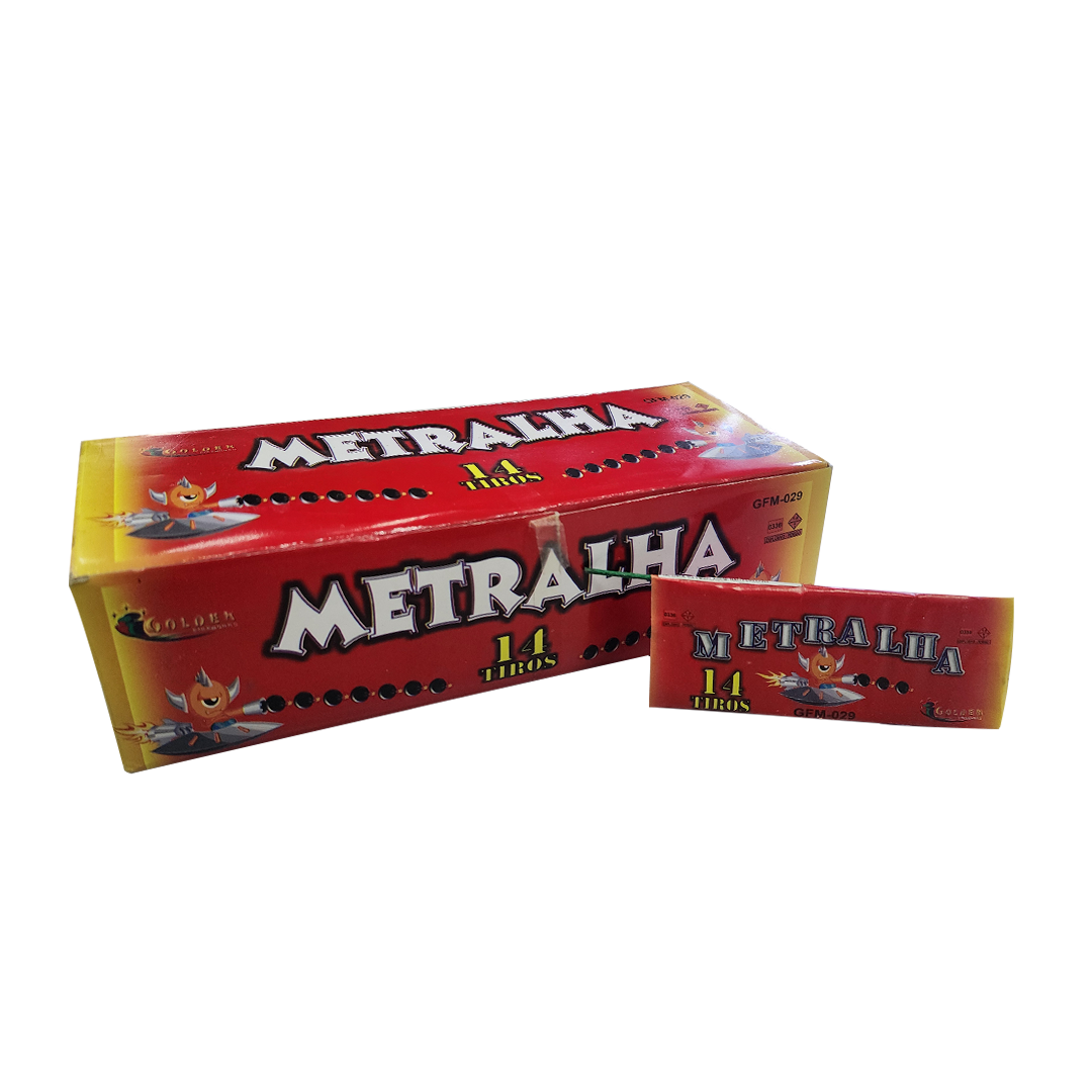 TRAQUES METRALHADORA 14 TIROS GOLDEN
