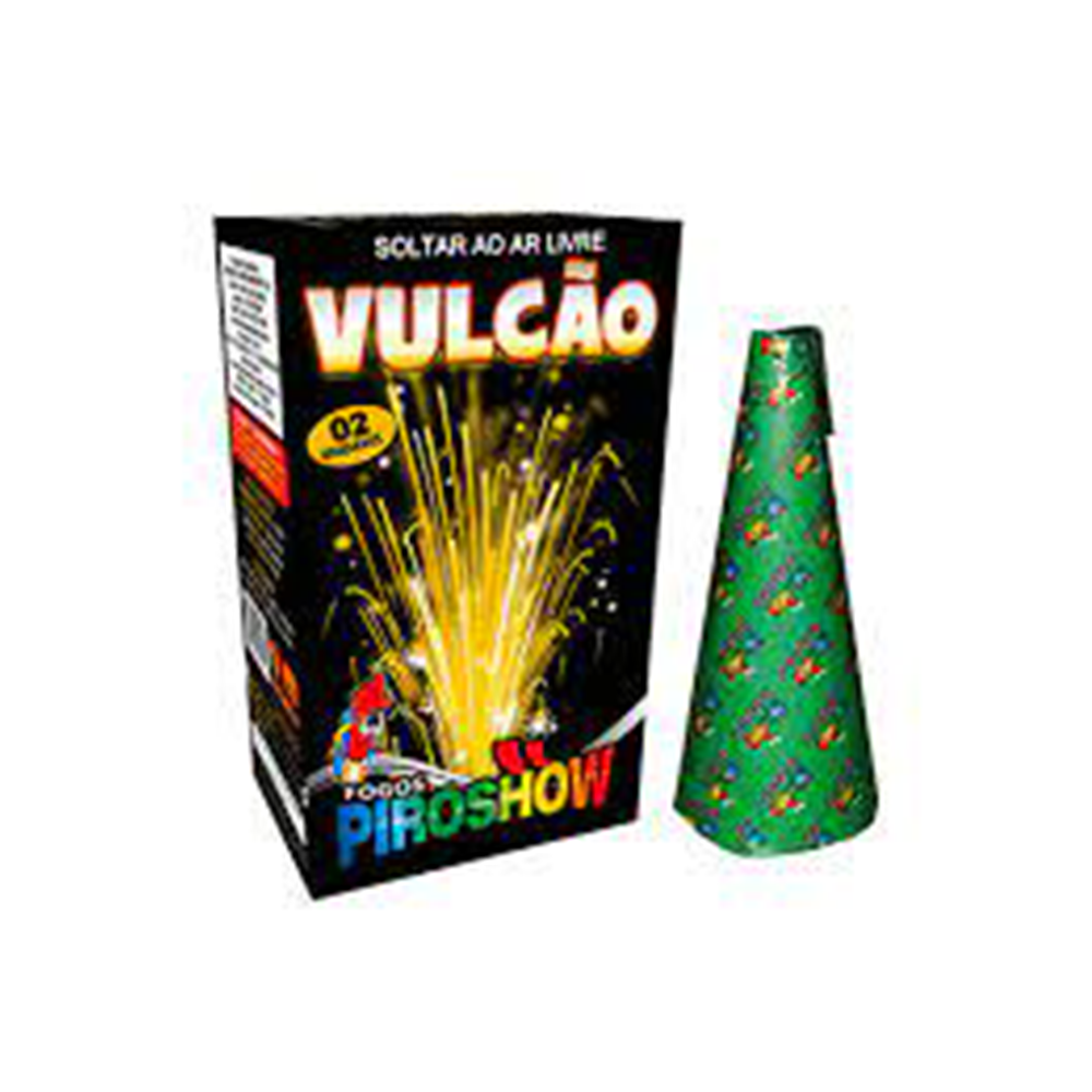 VULCÃO 2 UNIDADES FOGOS PIROSHOW