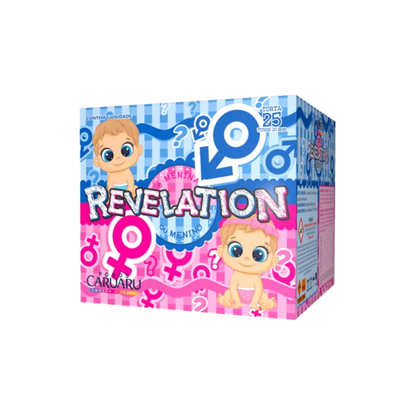 TORTA REVELATION AZUL OU ROSA - 25 TUBOS