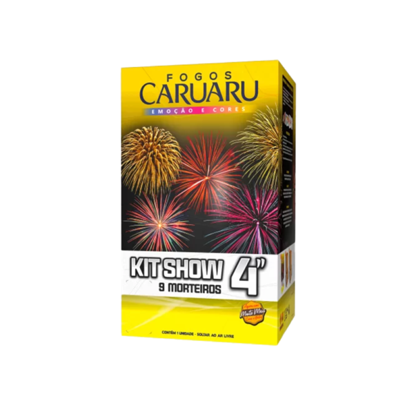 KIT SHOW COM 9 MORTEIROS 4'' - FOGOS CARUARU