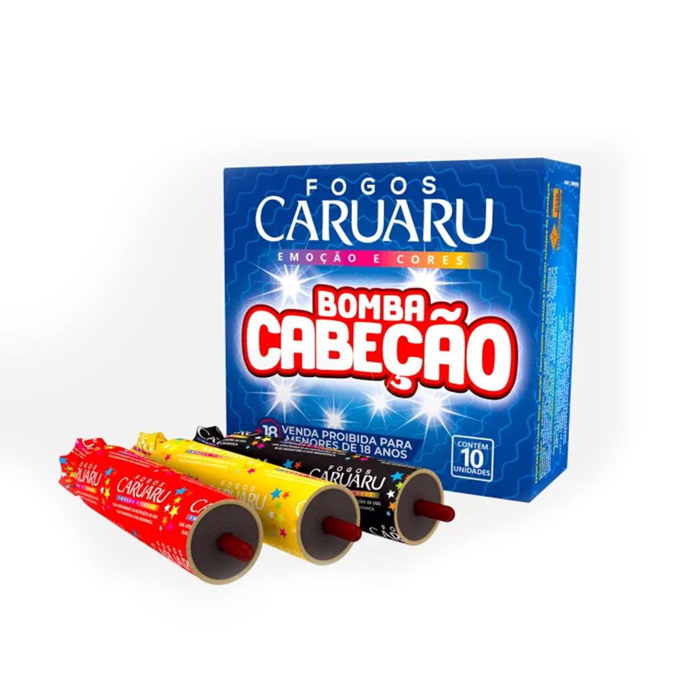 BOMBA CABEÇÃO - 10 UNIDADES