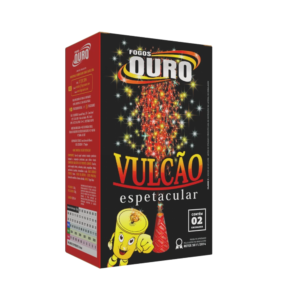 Vulcão Espetacular - Caixa com 02 unidades - Fogos Ouro