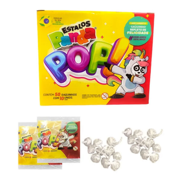 ESTALINHO PANDA POP - 500 ESTALINHOS