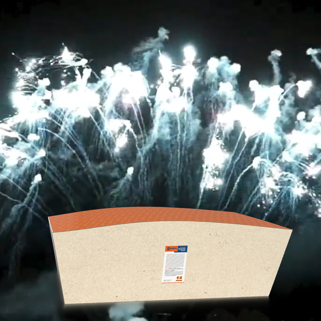 TORTA 100 TUBOS 1.2 RED STROBE MINE TO WHISTILING TAIL TO BROCADE CROWN W/RED - MUNDIAL FOGOS