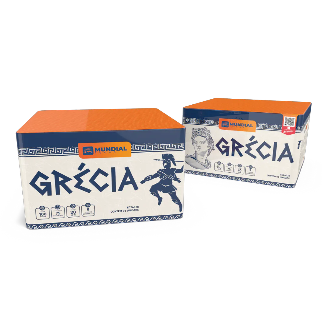 Torta Grécia 100 tubos - Mundial Fogos