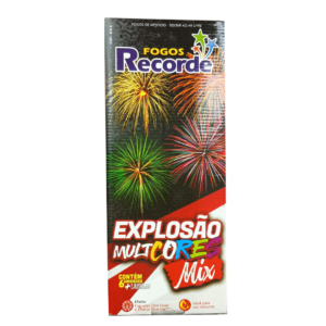 FOGUETE EXPLOSÃO MULTCORES MIX - 06 UNIDADES - FOGOS RECORDE