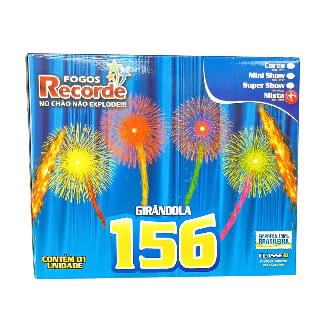 GIRÂNDOLA 156 MISTA - FOGOS RECORDE