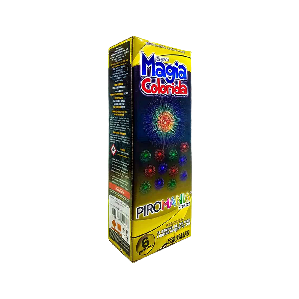 FOGUETE MAGIA COLORIDA - PIROMANIA