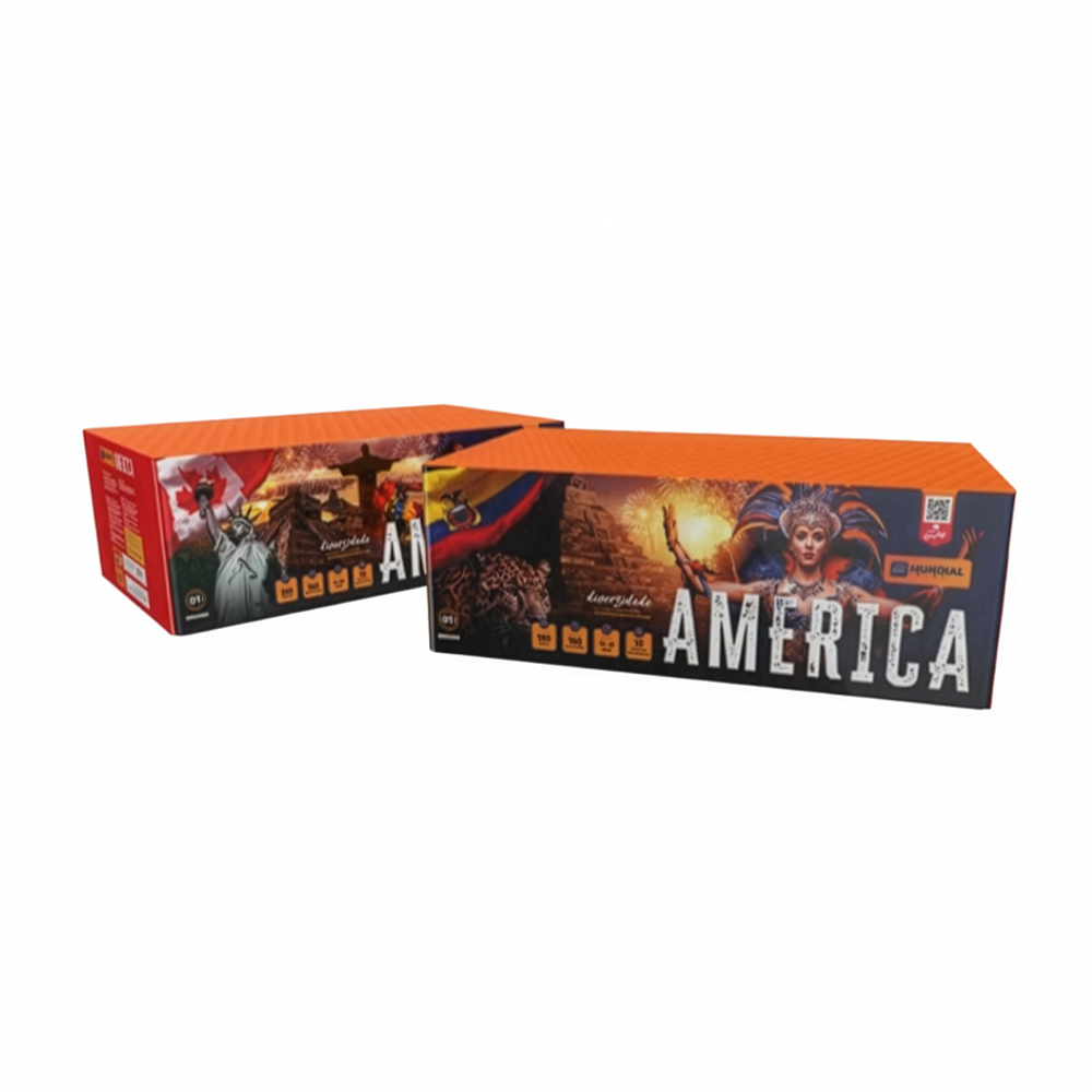TORTA AMERICA - 190 TUBOS - MUNDIAL